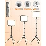 Torjim 12'' LED Video Light Kit | High Brightness | 5 Lighting Modes | 3000-6500K Studio Lights with Tripod Stand, Phone Holder &Wireless Remote | Professional Photography Lighting for Video Recording - Image 5