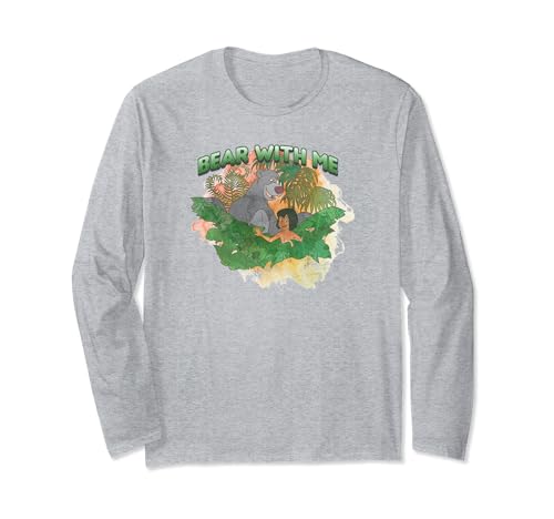 T-shirt Le Livre de la Jungle Disney Mowgli Baloo vêtement manches longues coton