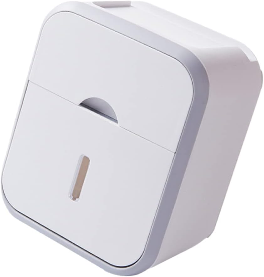 Toilet Paper Box Wall-Mounted Tissue Dispenser Material Space-Saving Bathroom Wall Organizer