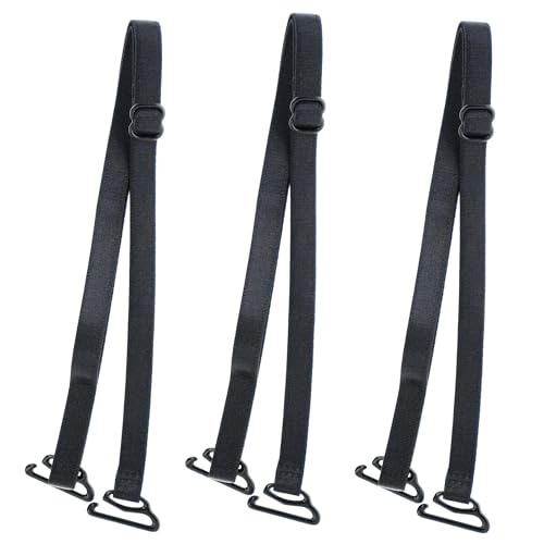 Image of 3 Pairs Bra Strap Replacement Elastic Adjustable Removable Multi Color