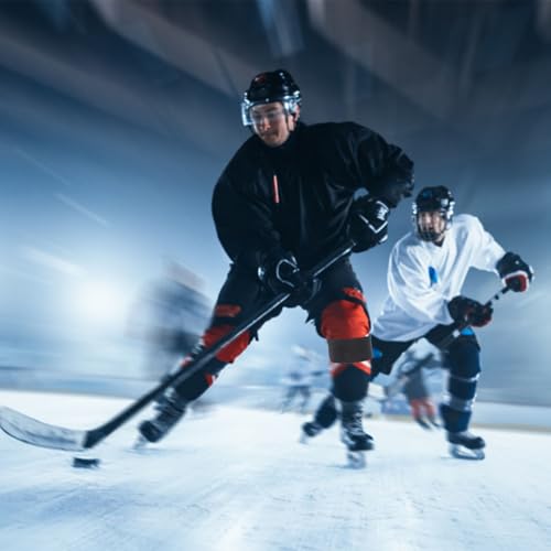 Yardwe Verstellbarer Schienbeinschutz - 8 Stück rutschfeste Hockey-Beinriemen Für Damen Und Herren, Elastische Schienbeingurte Für Eishockey Und Feldhockey