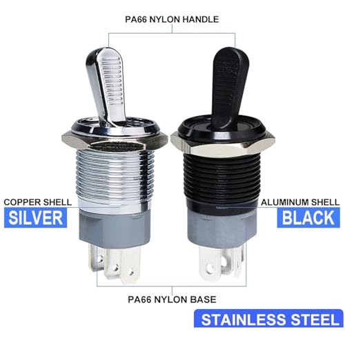 Bouton-poussoir 16mm marche arrêt autobloquant 1NO 1NC avec témoin LED bicolore