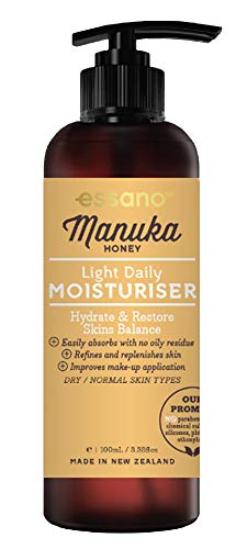 Essano Manuka Honey Light Daily Moisturiser - Hydrate and Restore Skins Balance, 100ml