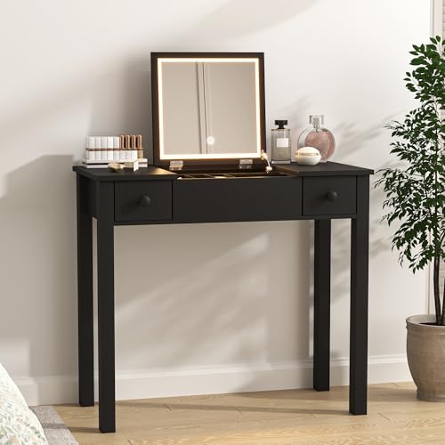 Mesa de tocador maquillaje LED para crear un rincón de belleza en el dormitorio 4