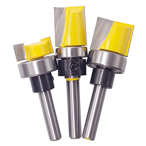 Wolfride 1/4 Inch Shank Grooving Router Bit Template Router Bit Hinge Mortising Router Bit Bowl And Tray Router Bit Round Nose Router Bit 90 Degree V Groove Router Bit (6Pcs) #TOP4