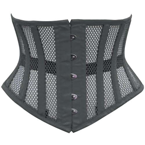 Image of Women's Waist Training Underbust Corset Steel Boned Hourglass Body Shaper