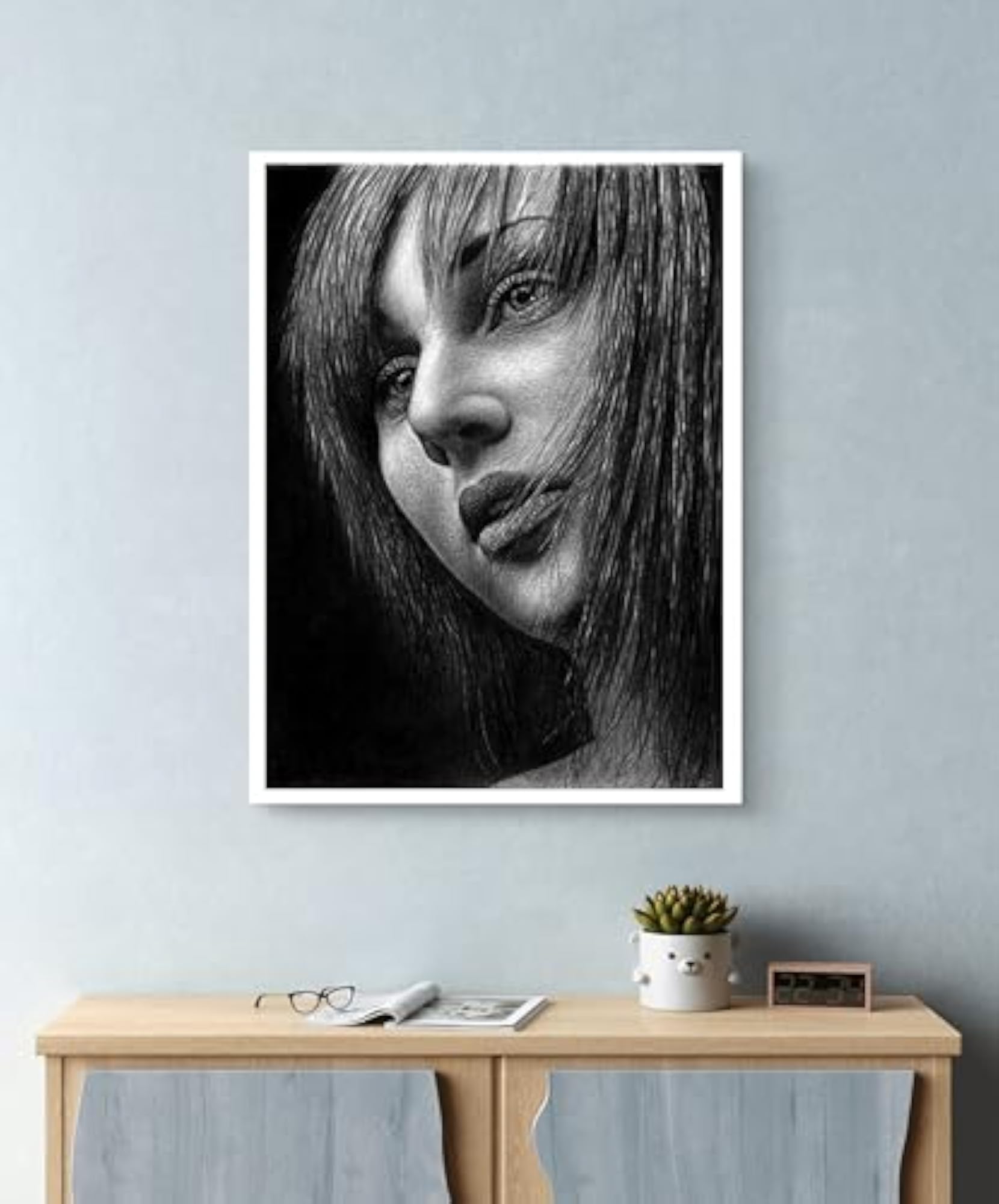 Customized Pencil Sketch Portrait from Photo, Hand-Drawn Gift
