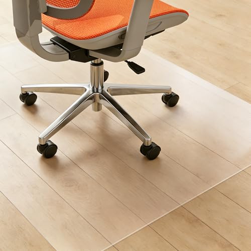 Clear Chair Mat for Hard Floors, Heavy Duty Anti-Slip Plastic