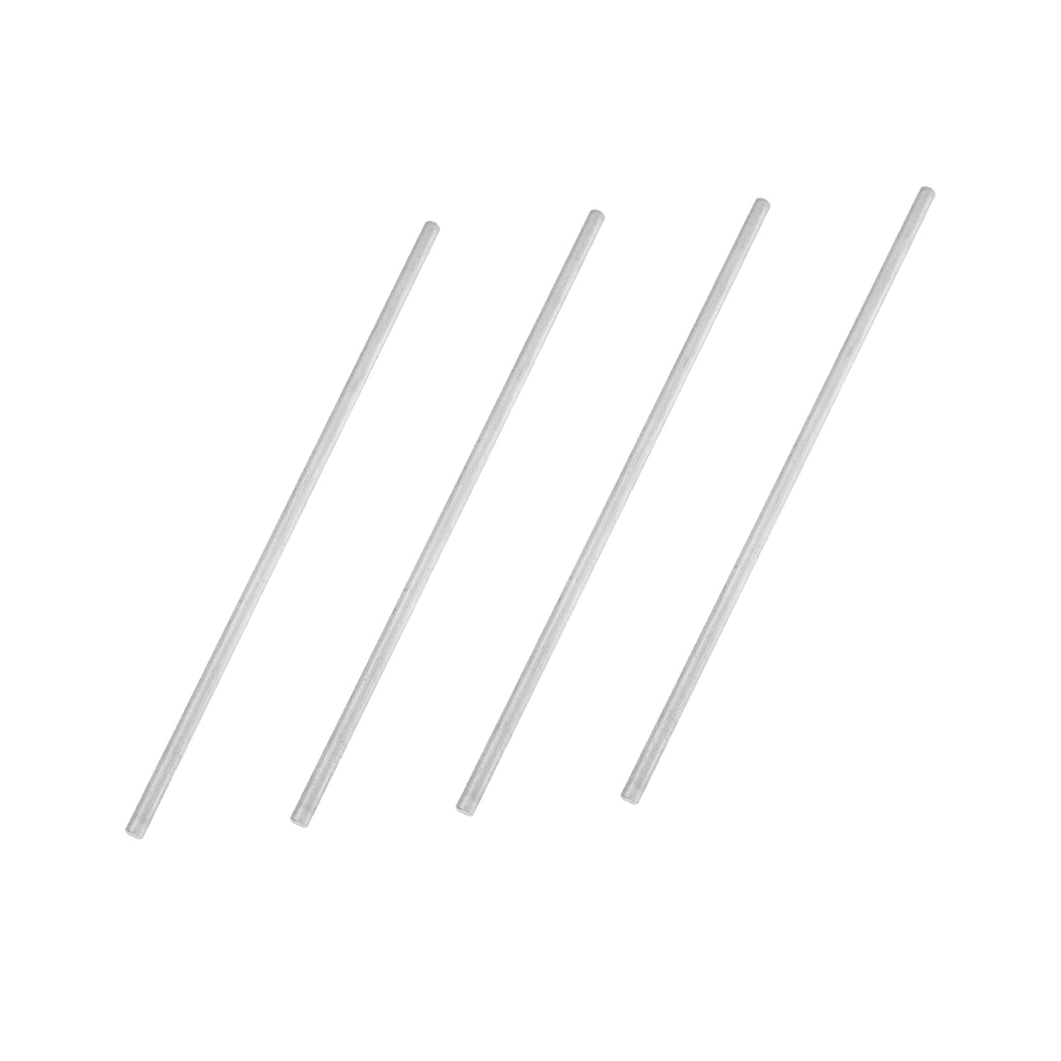 4pcs Aluminum Conductive Rods for Heat Transfer with Excellent Machinability, Silver Metal Bars for Lab Experiment Setups and DIY Science Experiment Kit Assembly