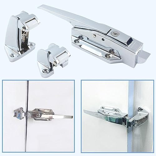 Searching Roads Walk-in Freezer Cooler Door Handle, Zinc Alloy Commercial Door Locks Replacement Parts, for Freezer Door Locks, Oven Locks, Laboratory Door Locks