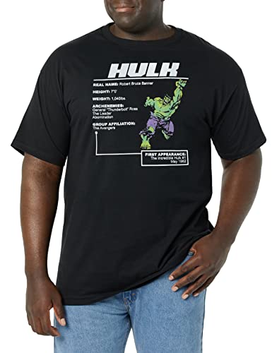 T-shirt Marvel The Hulk XXL Tall pour homme grand à coupe ajustée