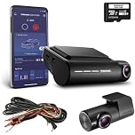Thinkware Q850 Dash Cam QHD 1440p Front & 1080p HD Rear Car Camera - With Super Night Vision, Connected App - Includes Hardwire Lead for Battery Safe Parking Mode & 64GB SD Card - Android/iOS App