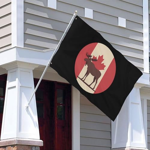 Bandera de alce personalizable para decorar fiestas y terrazas 6