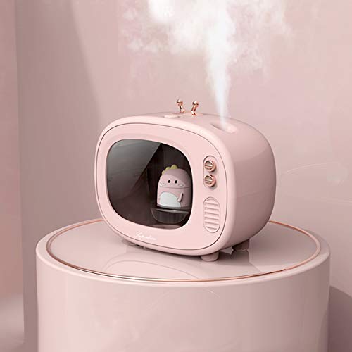 Cool Mist Animal Humidifiers, Led Nightlights, Superbcco Mini Cute Usb Humidifier, 30Db Whisper-Quiet, 400Ml, 800Mah Wireless, Usb Charging For Bedroom (Pink) #TOP2