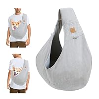PETCUTE Borsa A Tracolla Per Animali Domestici – Marsupio Per Cani Con Cintura Di Sicurezza, Riflettente, Viaggio Mani Libere