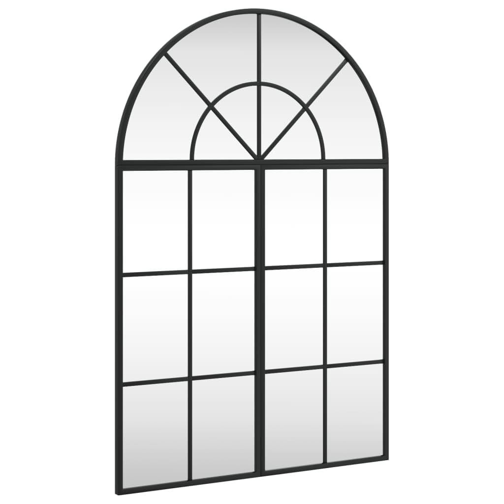 Fengshui Czarne lustro ścienne, 60 x 90 cm, wypukłe