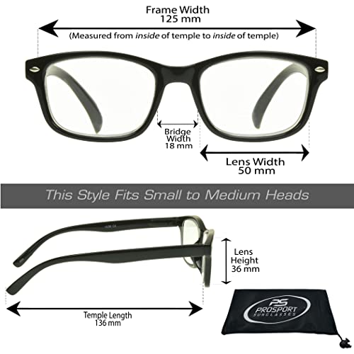 Image of proSPORT Multifocal Progressive 3 Magnifications in 1 Lens No Line Computer Gaming Reading Glasses for Men & Women
