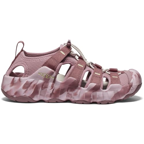 KEEN KEEN Women's Hyperport H2 Breathable Easy On Comfortable Hiking and Water Sandals, Nostalgia Rose/Daiquiri Green, 8.5