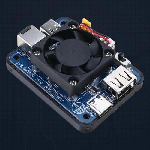 Módulo de alimentación 5V con entrada PD y amplias interfaces para RPi 5 6