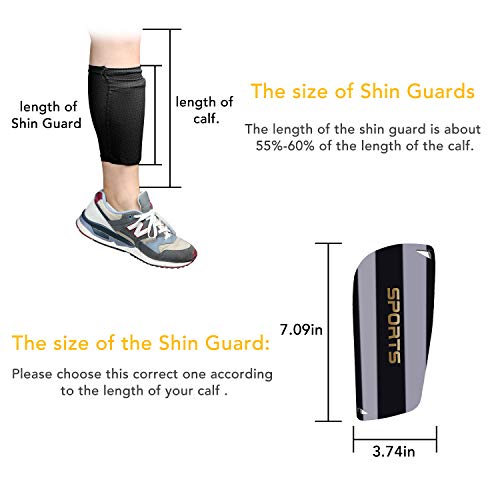Caneleiras de futebol Jornarshar para jovens adultos, caneleiras deslizam em caneleiras de futebol p