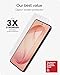 ZAGG Glass+ Samsung Galaxy S26+ Screen Protector - Impact & Shatter Protection, 3x Stronger Tempered Glass, Fingerprint Scanner Compatible, Scratch Resistant, InvisibleShield, Easy Installation