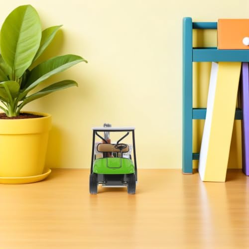 Carrito de golf miniatura para decoración de casa y oficina, set Outanaya de aleación 6