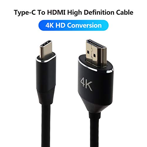 Romacci Patch cord tipo C para hdmi 1080P 4K USB tipo-c para hdmi patch cord multifuncional de exten