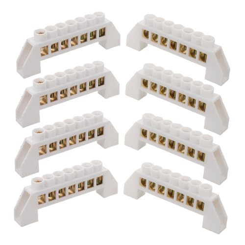 Bloques de terminales de cobre para terminal de cable de coche y barco marino, kit de 8 piezas