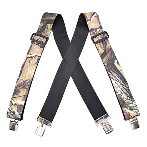 Bretelles de camouflage pour la chasse et pêche avec 4 clips robustes