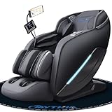 MYTHIA 2026 A303C Massage Chair, Full Body Zero Gravity Recliner with SL Track, Body Scan, 12 Auto Modes, Lumbar Heat, Bluetooth App, Wireless Charge, and Foot Rollers for Home and Office (Black)