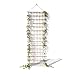 Produktbild Floranica Rankhilfe Rankgitter für Kletterpflanzen Länge 150cm Breite 30cm Naturweide Ökologische Schnur und Jutesack Stütze für Rosen Kletterpflanzen Gemüse Reben
