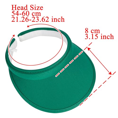 Image of 2 Pack Sun Visor Hats Women Men Clip On Wide Brim Visors Hat Outdoor Sports Golf Beach Travel Tennis Caps