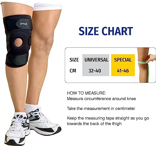 Image of Dyna Wrap Around Knee Support-Knee Cap with Open Patella Design for Patella Tracking-Wrap Around Knee Support-Universal