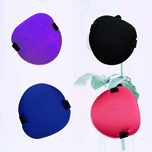 FRCOLOR 4 Pcs Amblyopia Tapa-Olho Strabismus Ajustável Pirata Tapa-Olho Ãšnica Tampa Do Olho para Am