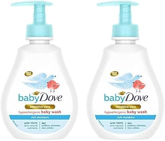 Rich Moisture Hair to Toe Baby Wash 200 ml, No Tears Body Wash for Baby's Soft Skin - Hypoallergenic, No Sulphates, No Parabens (Pack of 2)