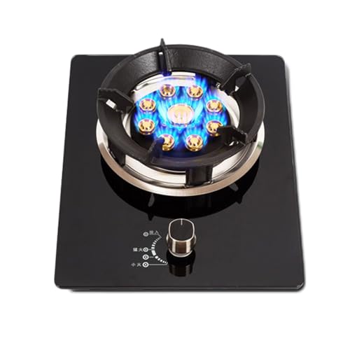 プロパンガスストーブ、シングルバーナープロパンストーブ、強化ガラス最大17742.4BTU、パルス電子点火付き、アパートのキッチンなどに最適 (Color : 17742.4BTU, Size : LPG)