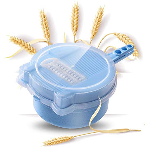 SMBAOFUL Sicherheits-Gemüse-Mandoline-Zerkleinerer, 15-in-1-Gemüse-Spiralschneider, Schneider und Zerkleinerer, Küche, Mehrzweck-Julienne-Reibe mit Schutz und Eiweißtrenner, Abflusskorb,