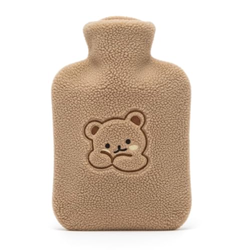 Kuschelige Bärchen Wärmflasche | Braun | Große 1,8 Liter Wärmflasche | 33x20cm