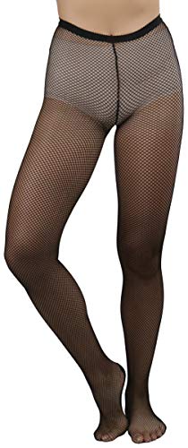 Image of ToBeInStyle Women's Sexy Vibrant Fine Classic Fishnet Full Footed Pantyhose