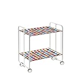 Diseño, don hierro, mesa con ruedas, carrito.