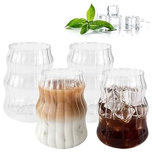 Kleemeiero 4er Set Origami Kaffeegläser 530ml