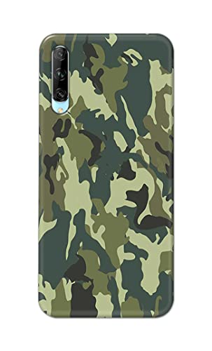 Image of Printed Hard Back Cover Case for Honor 9X Pro | Huawei Y9s Back Cover (Green Army Camouflage) -1803