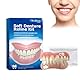 1 Satz Silikon Zahnprothesen,Silicone Reline Denture Set,Silikon Zahnprothese,Zahnersatz Zum Aufstecken,Zahnersatz Prothese Komplett,Silikon Zähne,für Ober- und Unterkieferprothesen