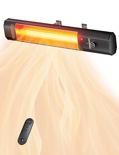 Outdoor Infrared Patio Wall Heater with Remote