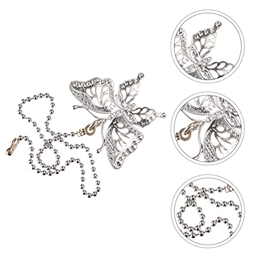 Image of ORFOFE 2 Pcs Inches Butterfly Pendant Light Chain Extension Decorative Ceiling Fan Pull Chains Extenders
