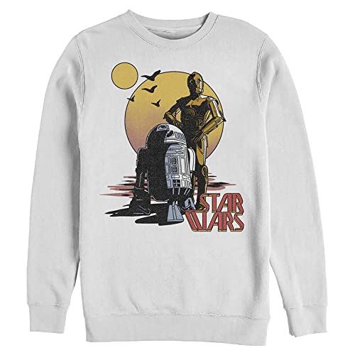 STAR WARS Men's Desert Droids Pullover Crew Fleece