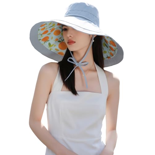 Sombrero de playa con ala extra ancha 6" y protección UV para mujer miniatura 1