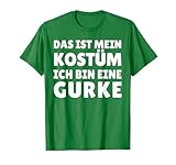 Witziges Gurke Kostüm für Herren Damen Kinder