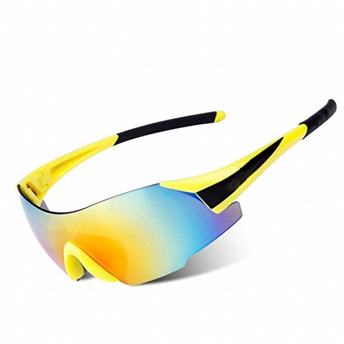 Lunettes de protection pour vélo et running avec film jaune