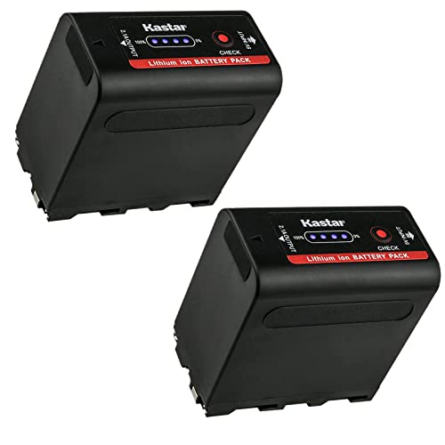 Kastar NP-F980Exp Battery 2-Pack for Sony MVC-FD Series